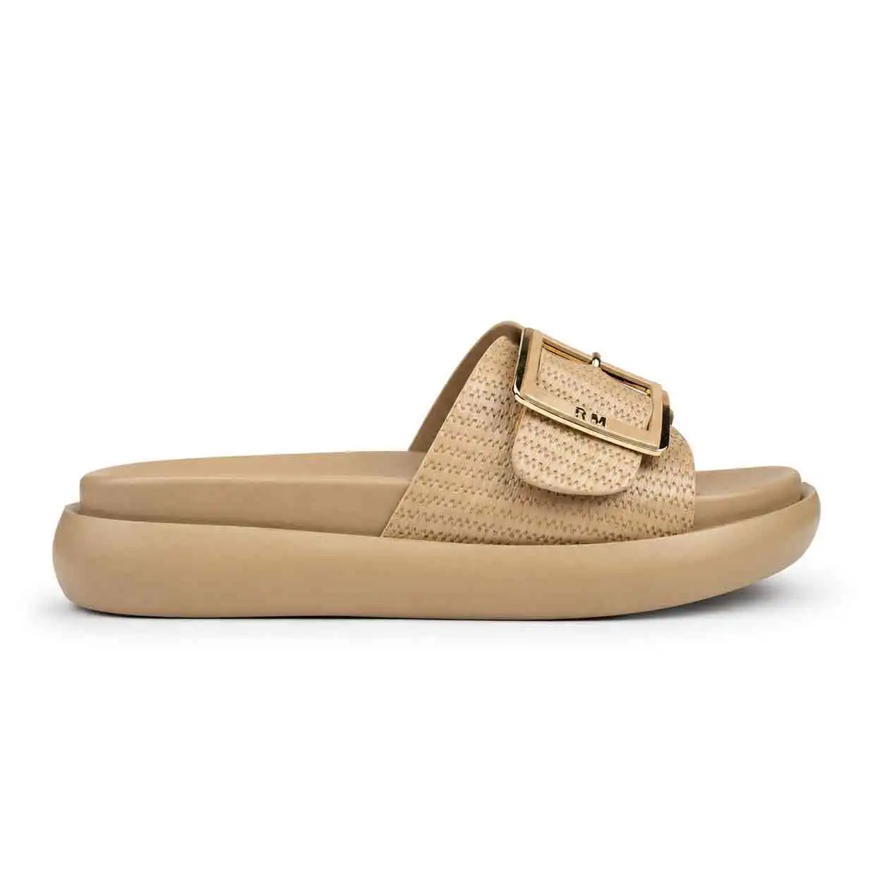 Sandale Compense pour femme 8088 beige miniature